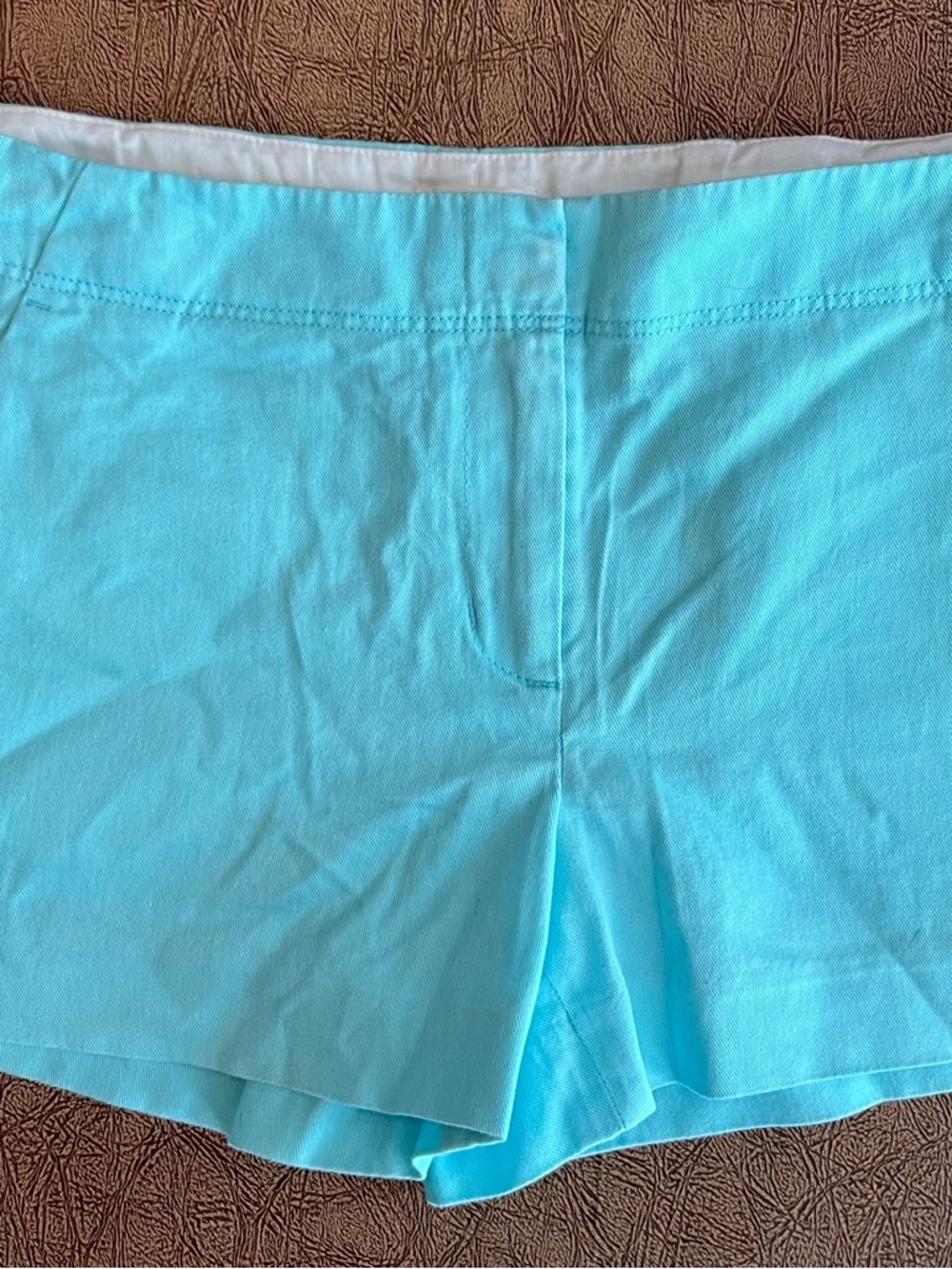 Crewcuts Girls Aqua Adjustable Waist Chino Shorts Size 12